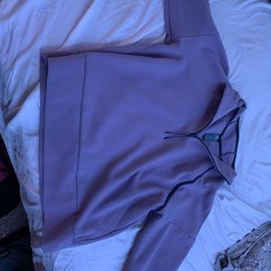 purple sweatshirt